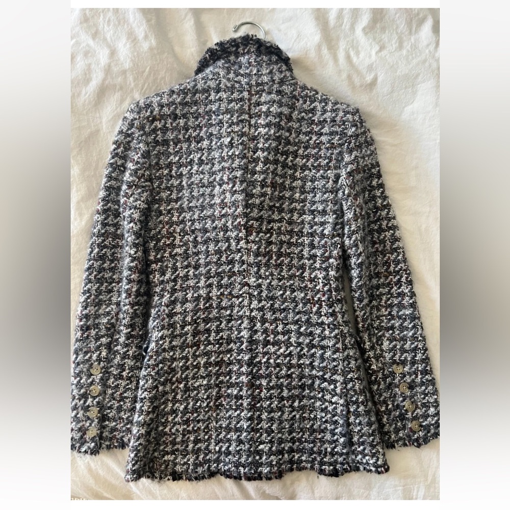 Isabel Marant Gray Black Tweed Double-Breasted Blazer - Picture 5 of 11